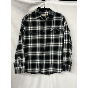 Jachs Monochrome Plaid Button Down Shirt